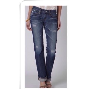 AG Adriano Distressed Tomboy Boyfriend Fit Jeans